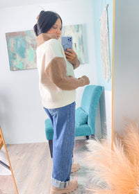 1/2 Zip Colorblock Sweater