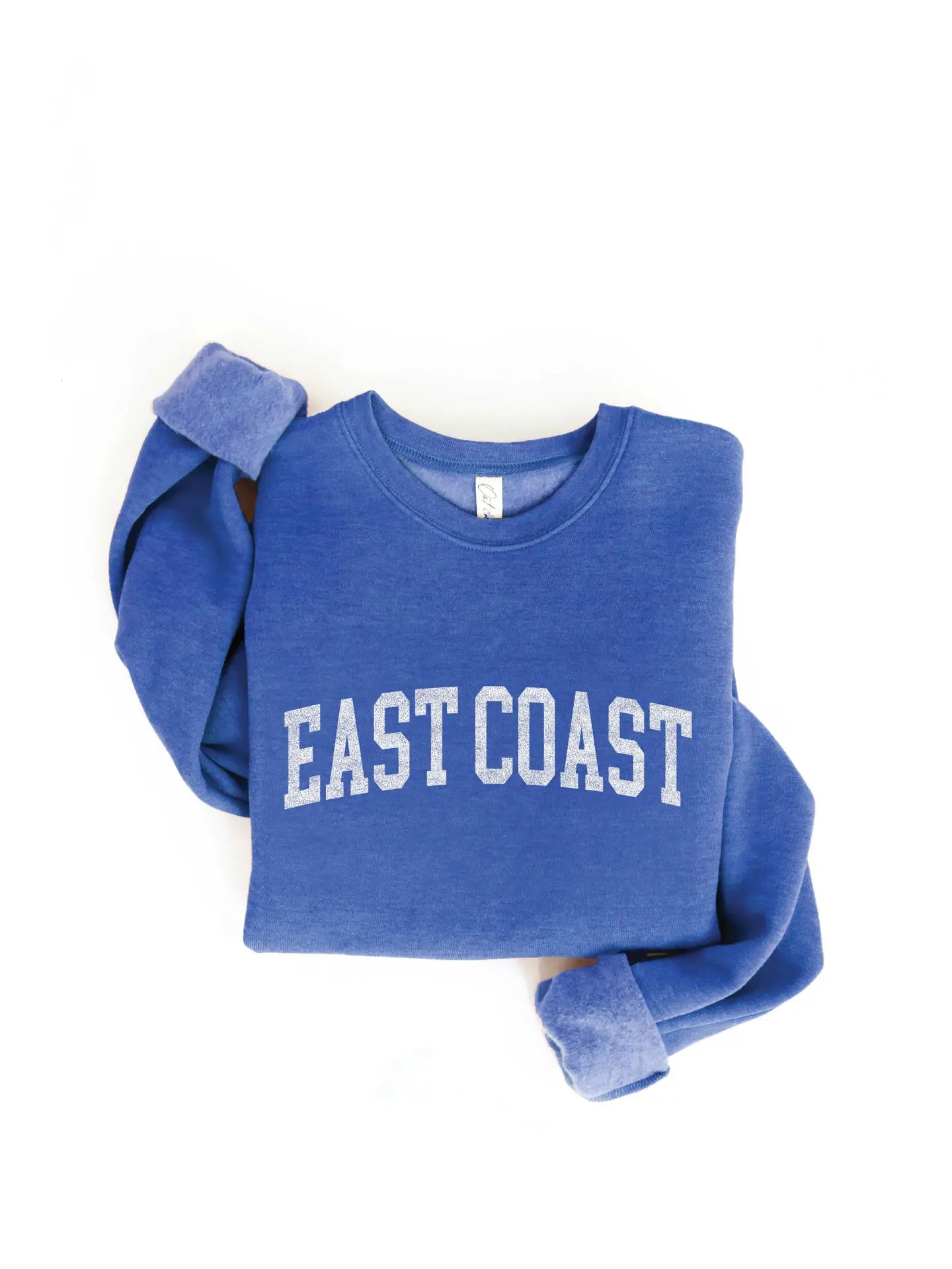 'East Coast' Vintage Heather Royal Ultra Cozy Sweatshirt - Cali Moon Boutique