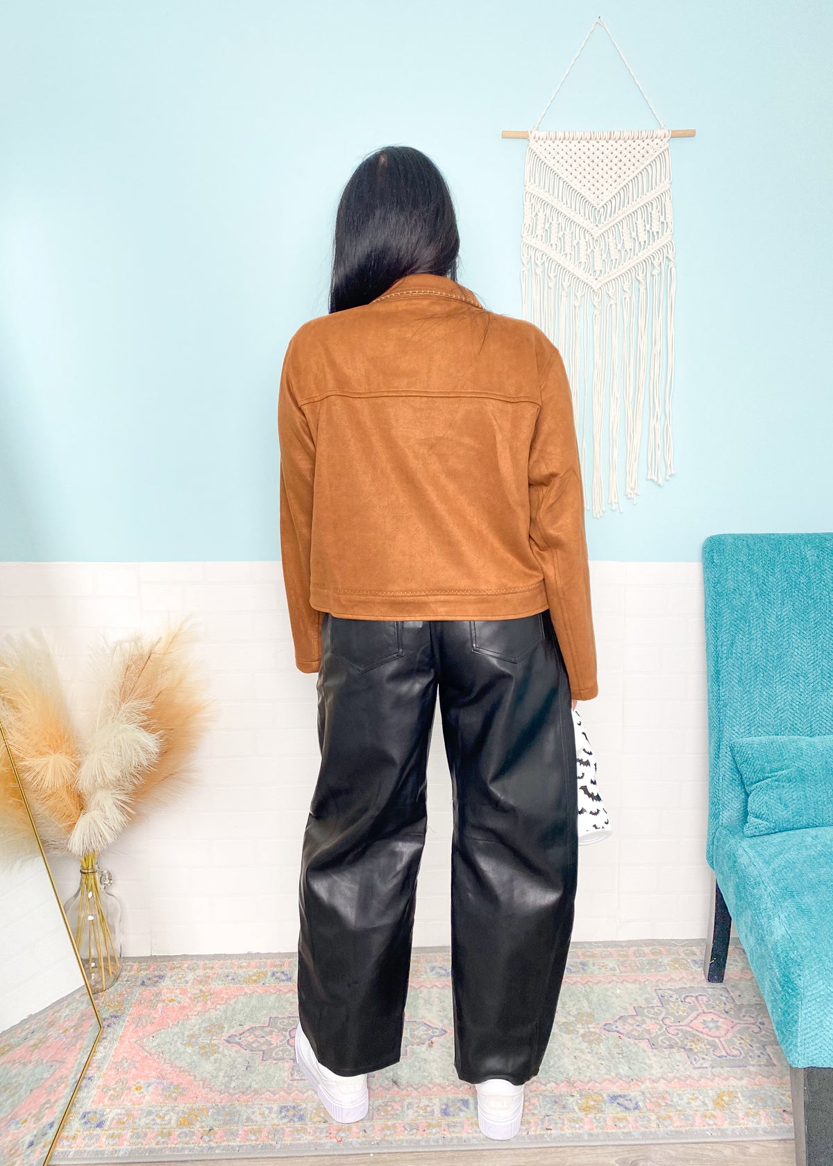  Faux Suede Maple Jacket