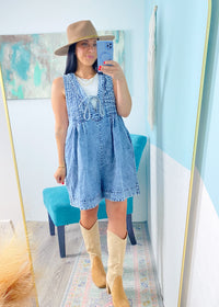 'The Crown' Oversized Denim Romper