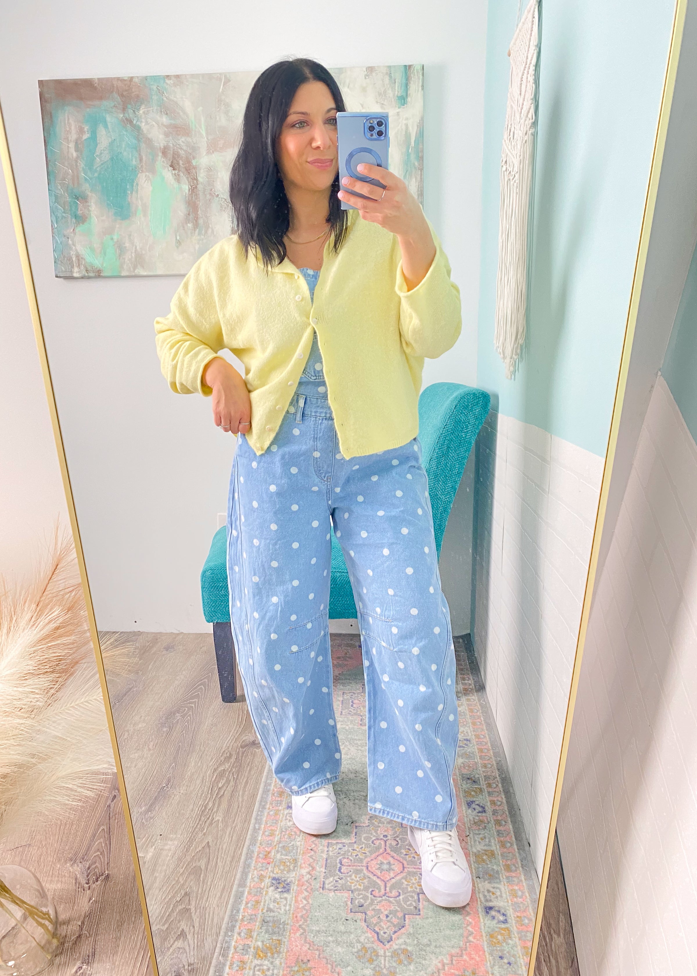 'Everyday Luxe' Butter Yellow Rolled Neck Soft Cardigan