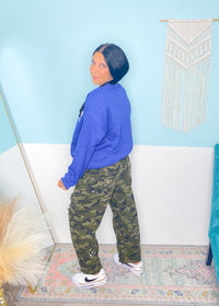 'East Coast' Vintage Heather Royal Ultra Cozy Sweatshirt - Cali Moon Boutique