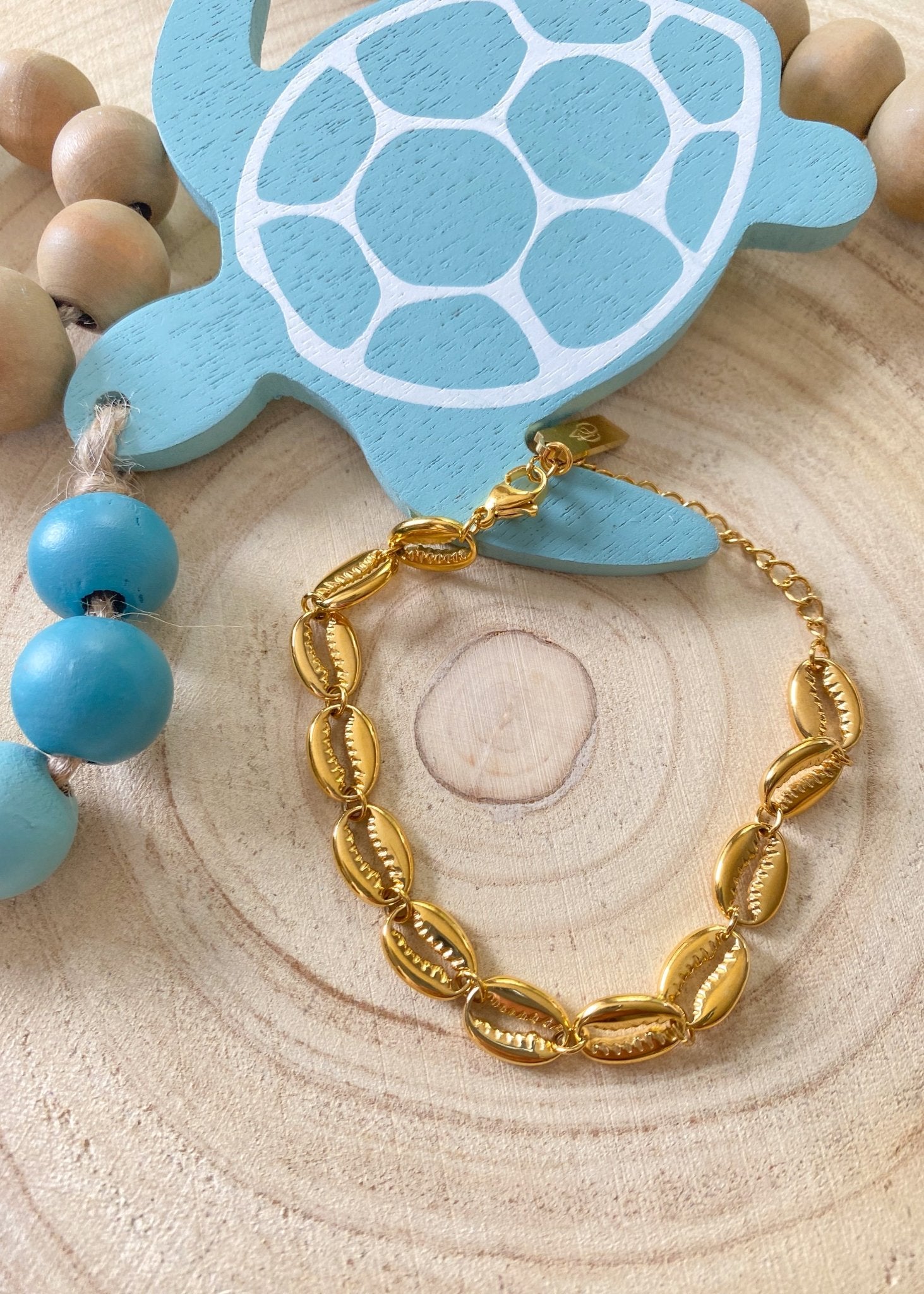 Puka Shell Water Resistant Bracelet - Cali Moon Boutique