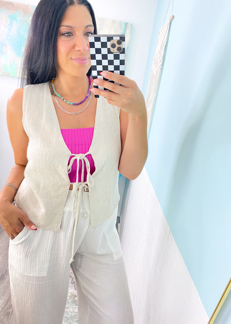 'Nora' Multicolor Natural Stone Necklace-Brighten up your outfit with this multi color natural stone necklace!-Cali Moon Boutique, Plainville Connecticut