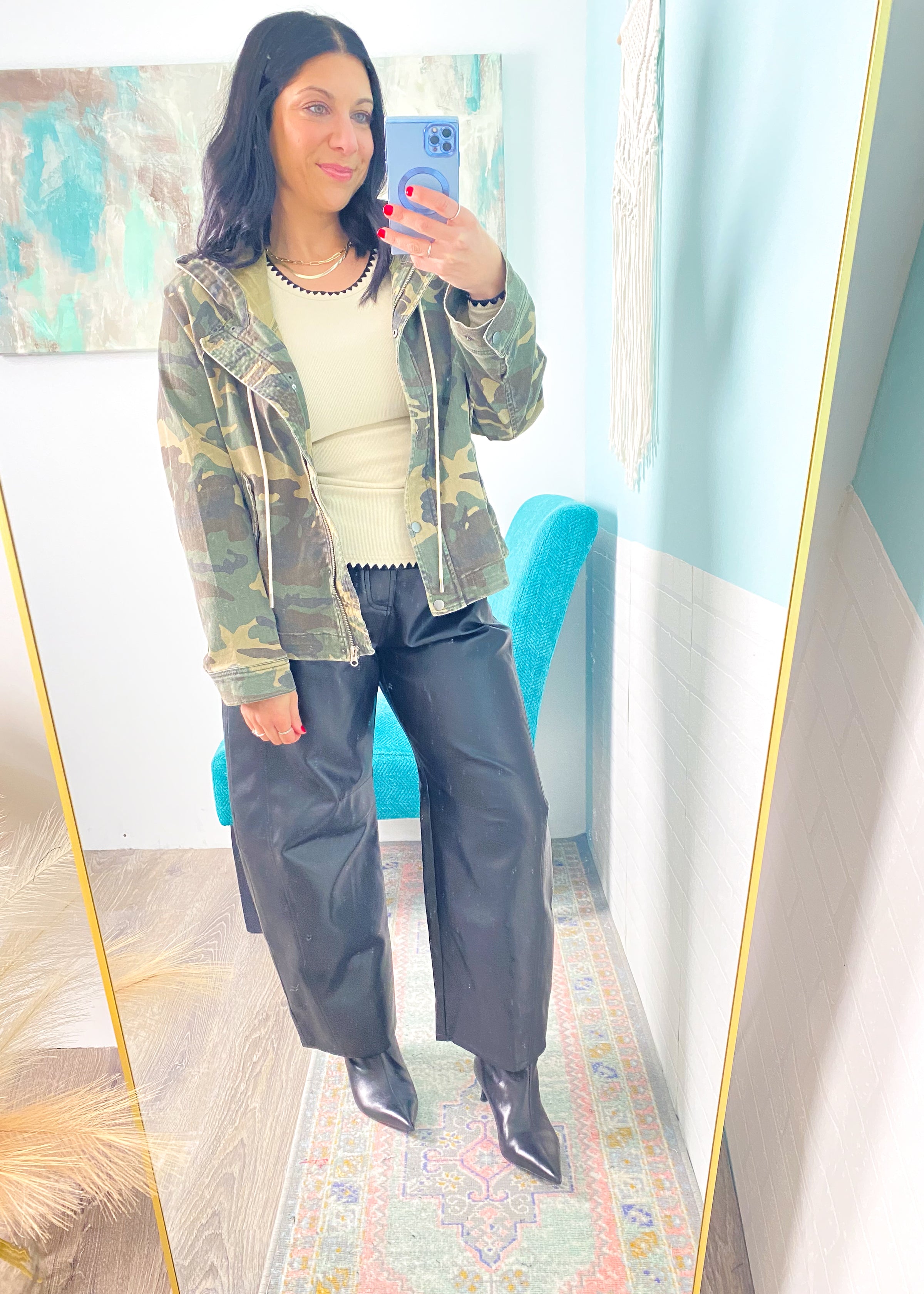 'Easy Does It' Oatmeal Soft Knit with Stitch Trims