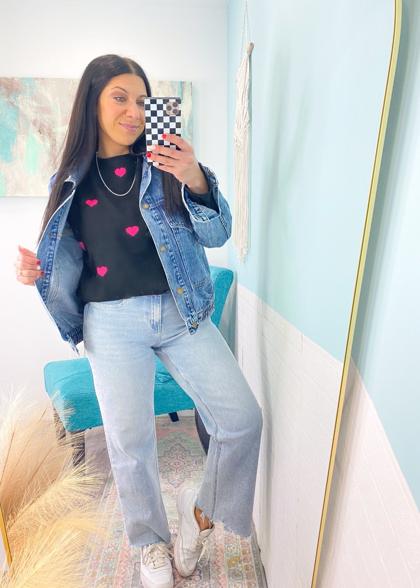 'Calista' Vervet High Waist Slim Wide Comfort Stretch Ankle Length Jeans - Cali Moon Boutique