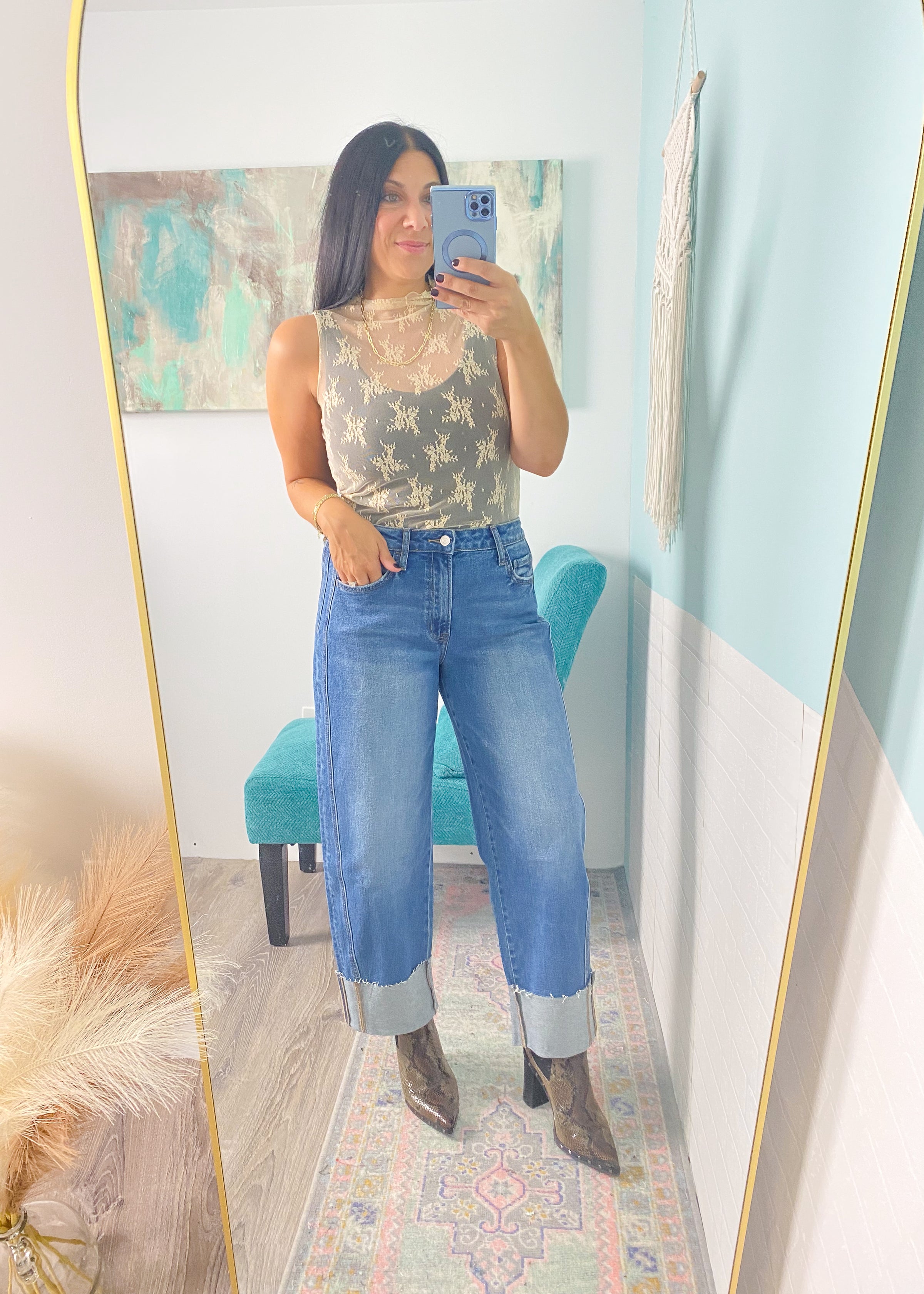 'Storybook Romance' Sheer Lace Top