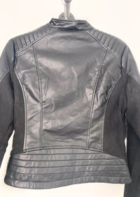 'The Baddie' Black Faux Leather Jacket