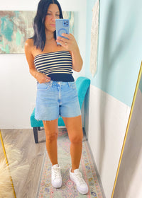 'Tide Break' 90's Cutoff Jean Shorts