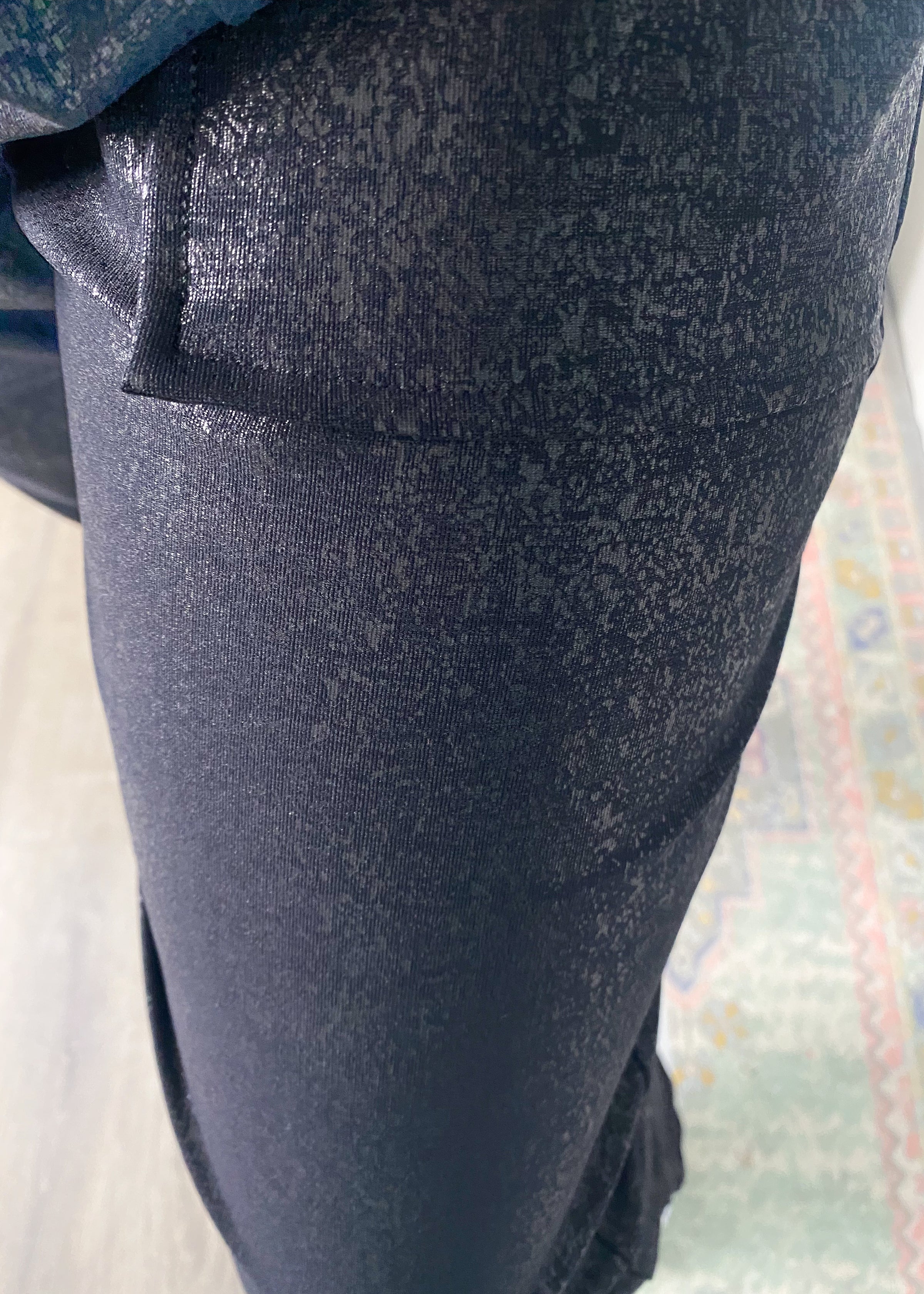 'Double Take' Black Pebble Joggers