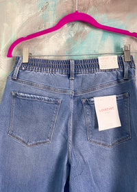'Georgia' Lovervet Elastic Waistband Cropped Jeans