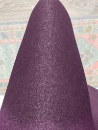 'City Lights' Deep Burgundy Crossover Waist Faux Textured Leggings