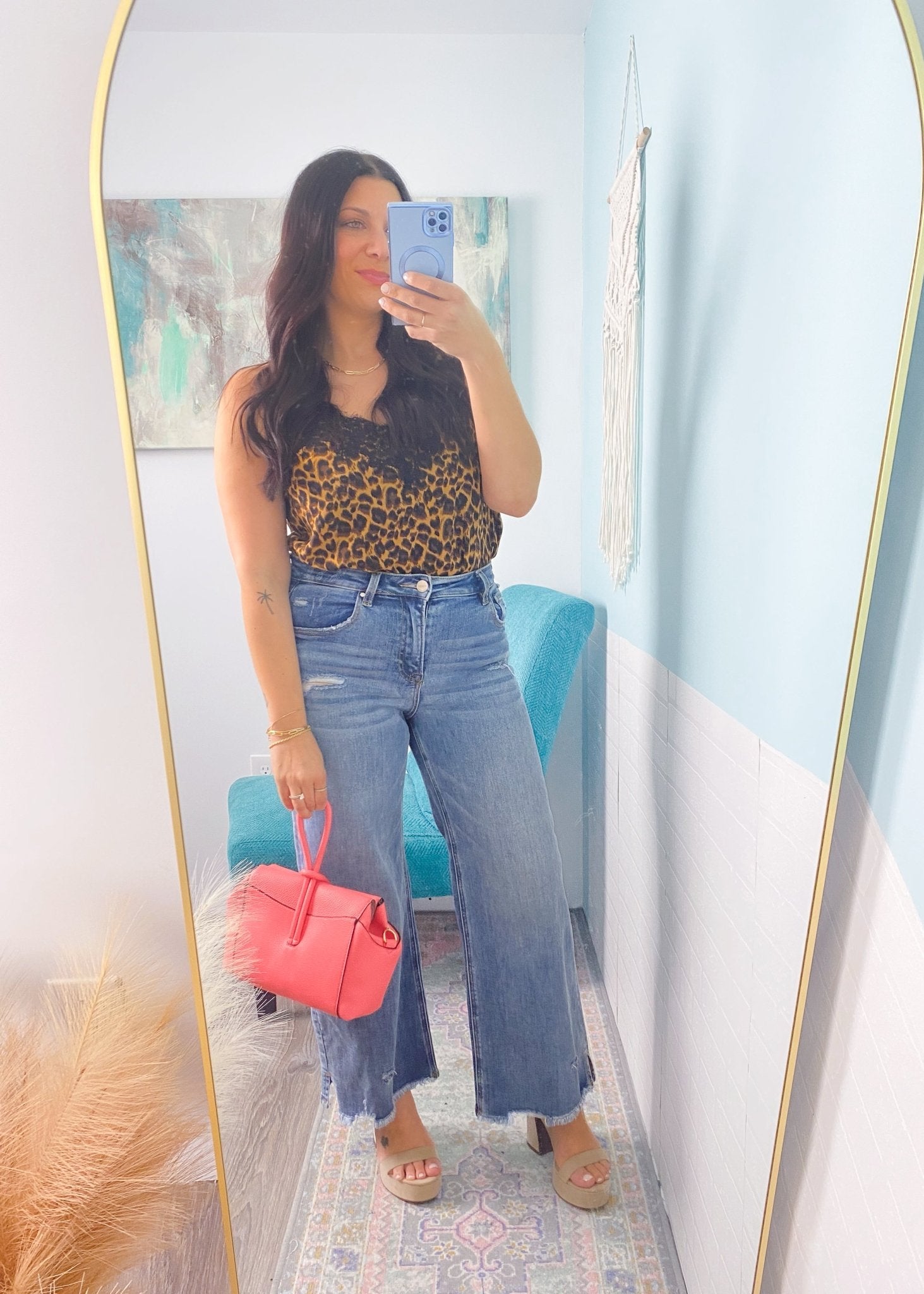 'Jane' Risen High Rise Cropped Side Slit Comfort Stretch Jeans - Cali Moon Boutique