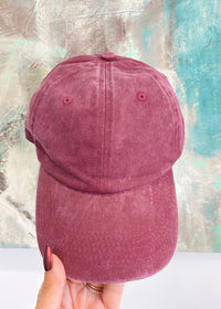 Vintage Mineral Washed Baseball Hats - Cali Moon Boutique