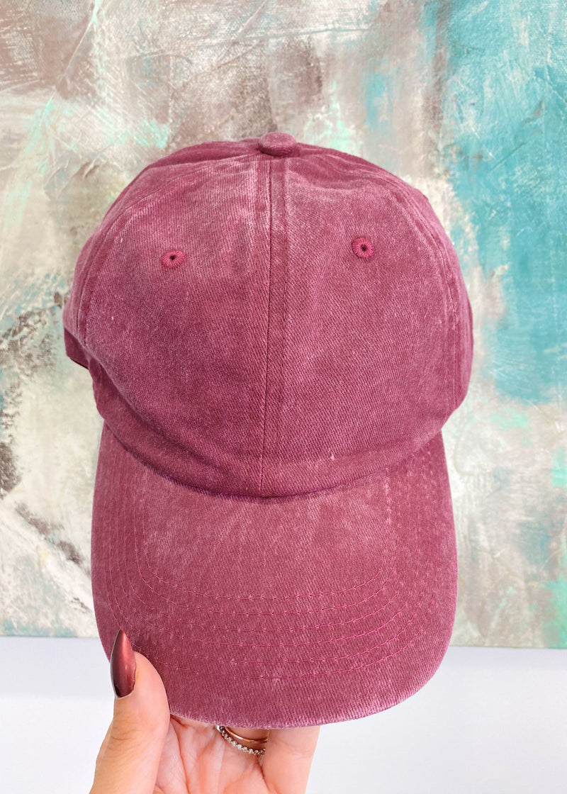 Vintage Mineral Washed Baseball Hats - Cali Moon Boutique