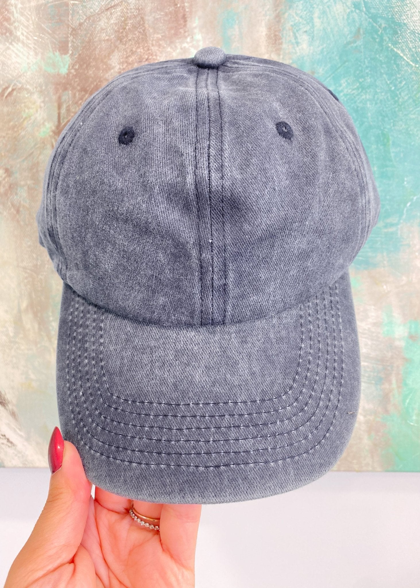 Vintage Mineral Washed Baseball Hats - Cali Moon Boutique