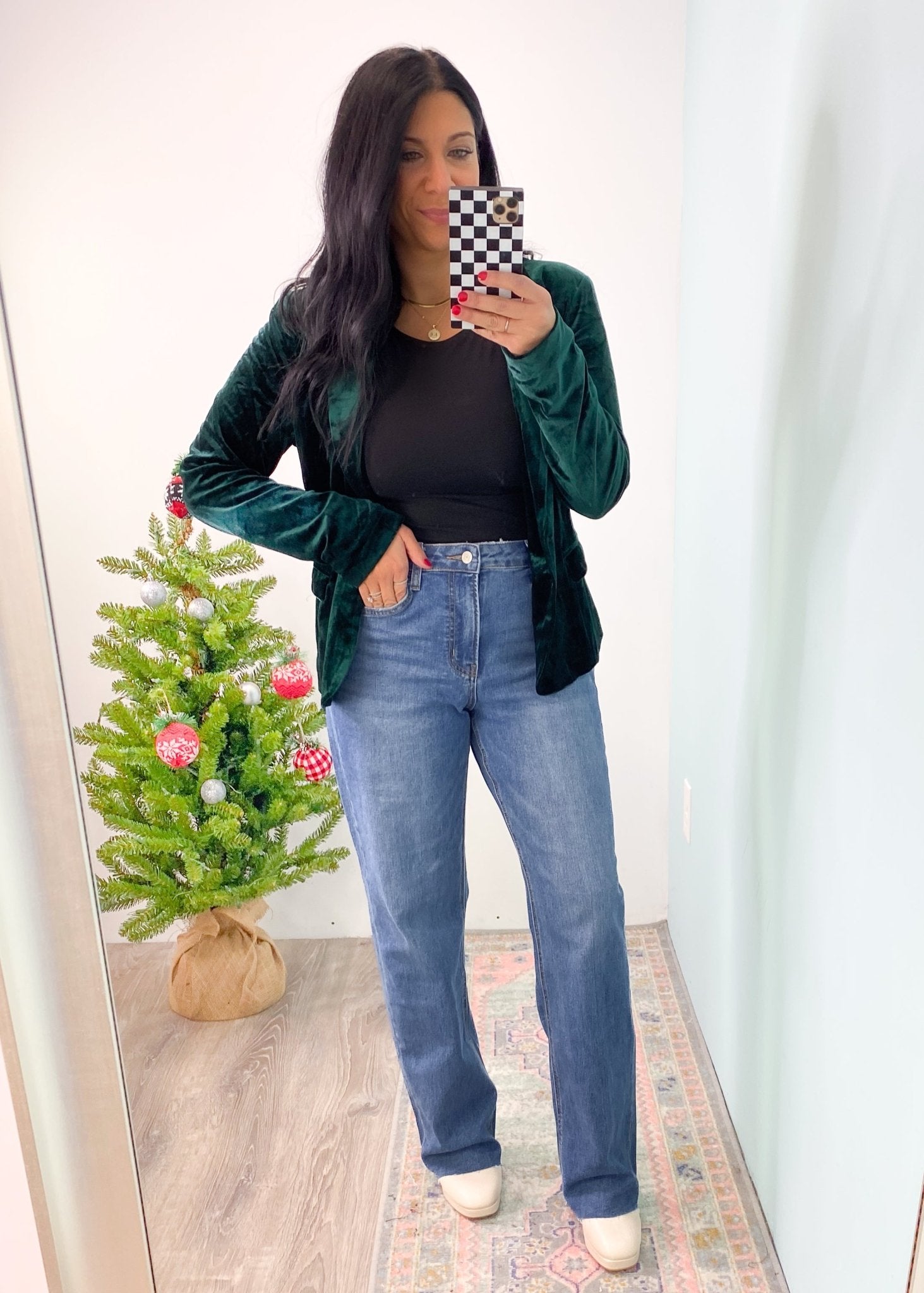 'James' Vervet Medium Wash Straight Jeans - Cali Moon Boutique