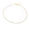 Mini Paperclip Chain Necklace-The perfect mini paperclip necklace! The mini paperclip style is adorable paired by itself as a great classic chain or paired with your favorite charm or initial charm.

-Cali Moon Boutique, Plainville Connecticut