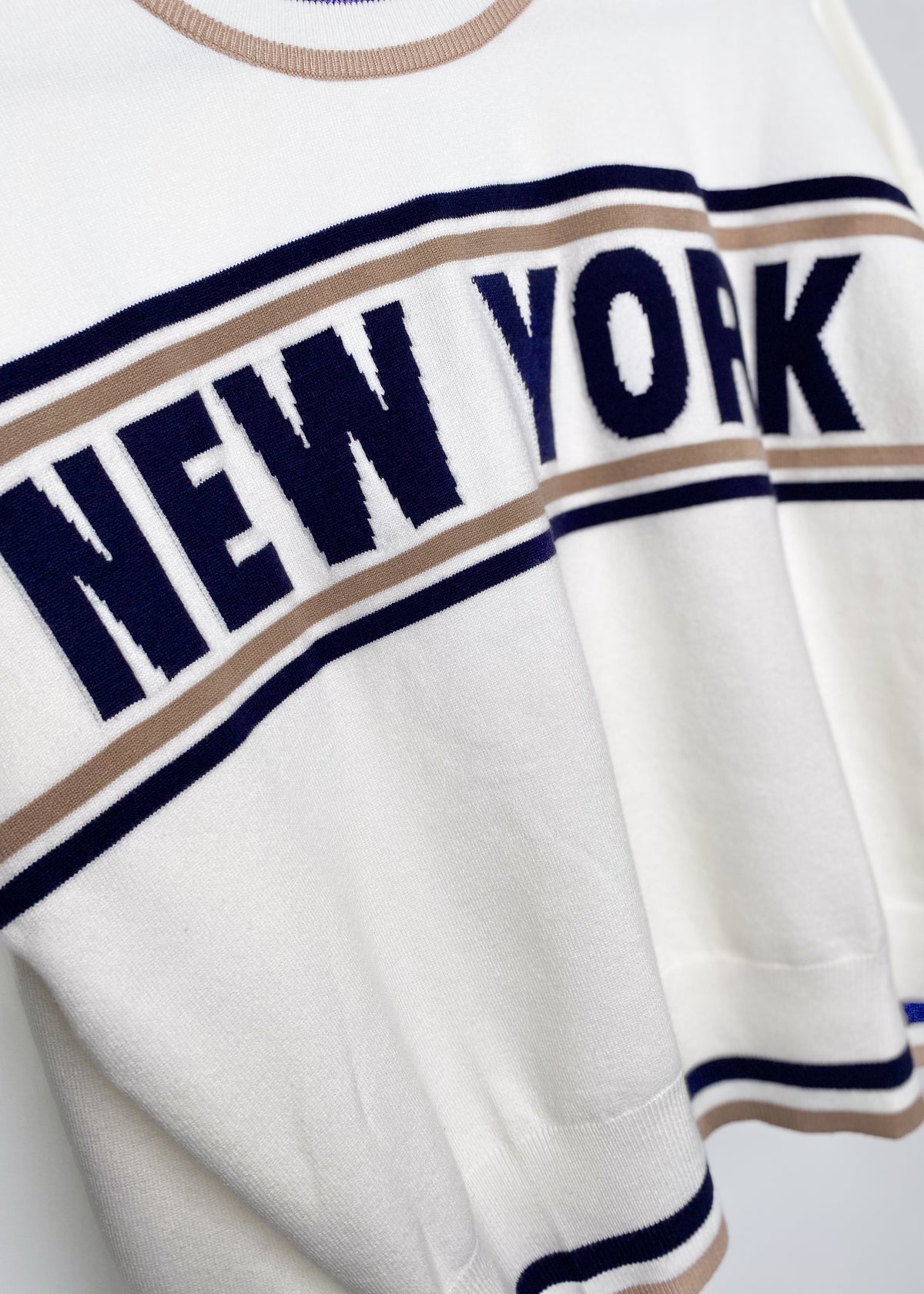 'New York' Varsity Stripe Sweater