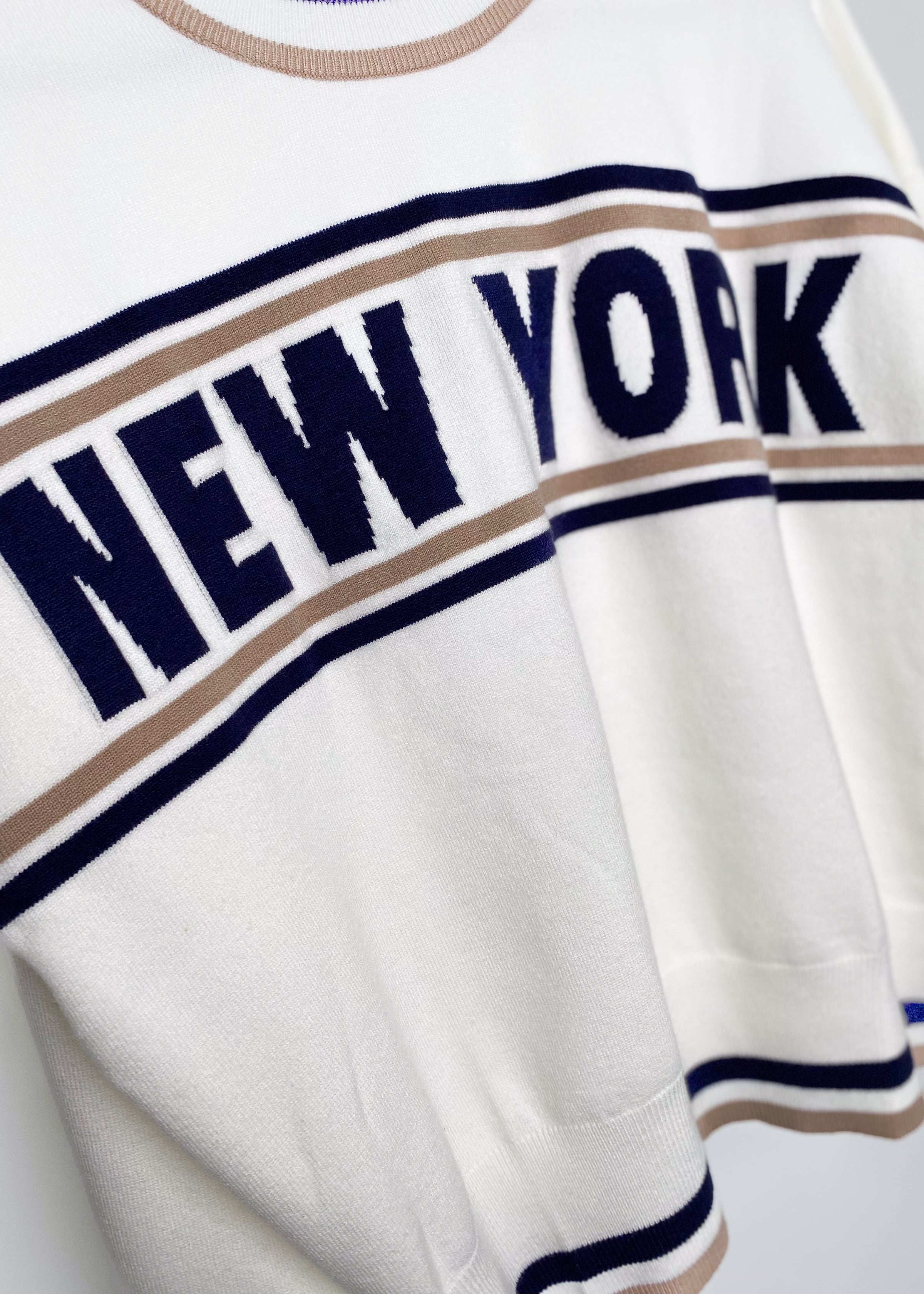 'New York' Varsity Stripe Sweater