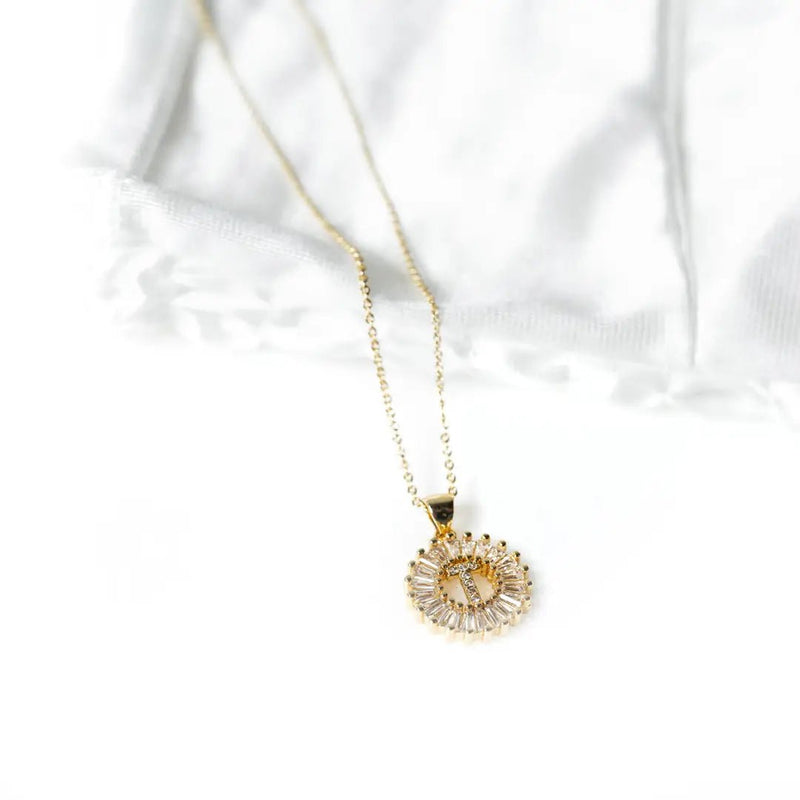 Mini Radiant Initial Necklace - RESTOCK - Cali Moon Boutique