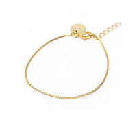 'The Vivian' Dainty Box Chain Bracelet - Gold-Dainty Box Chain Bracelet. A must have everyday piece to wear alone or with your stacks!-Cali Moon Boutique, Plainville Connecticut