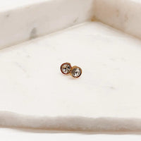 Waterproof Bezel Rhinestone Studs-Waterproof Bezel Rhinestone Studs-Cali Moon Boutique, Plainville Connecticut