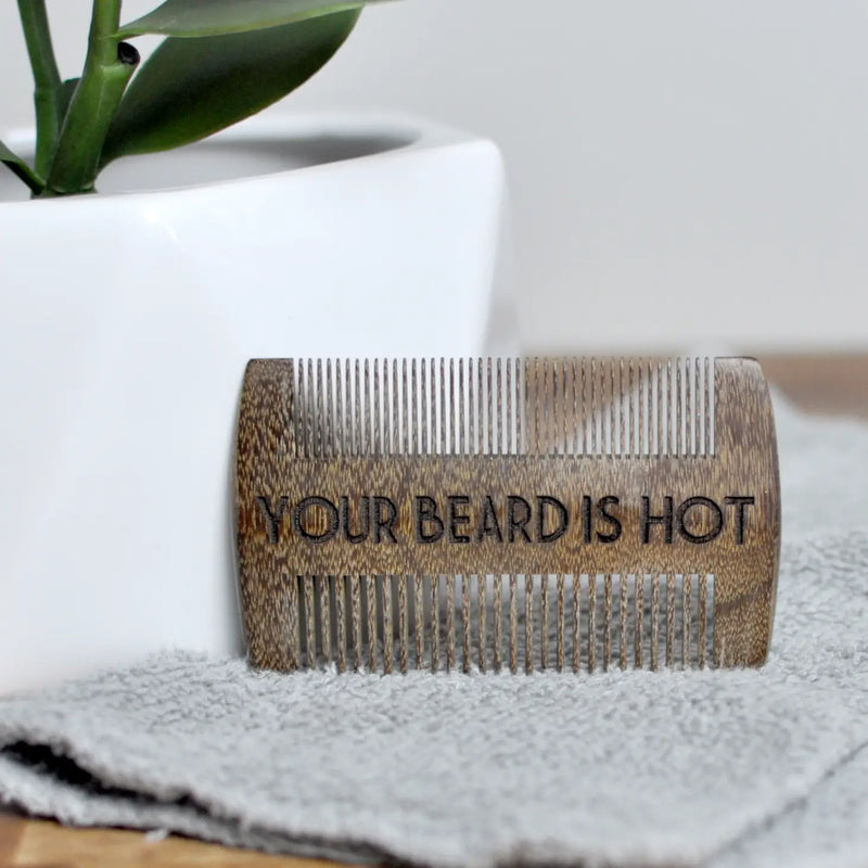 Men's Beard Comb - Your Beard is Hot - Cali Moon Boutique